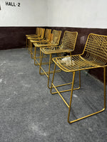 24 inch Brass Metal iron High Bar Stool Chair