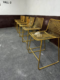 24 inch Brass Metal iron High Bar Stool Chair