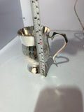Silver-Plated Brass Tea Cup — Handcrafted with Floral Engraving