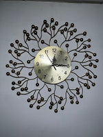 Wall clock Wall art Floral decor for home office Restaurant ￼￼
