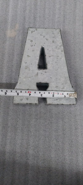 Metal Iron Galvanised 7” Letters for Wall decor