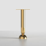 16'' 15" 14" 13" 12" 11" 10" 9" Tapered Legs, Brass Table Bench Gold, Coffee Metal