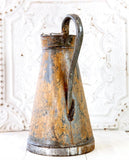 Distresed Metal Watering Can Vase, Vintage Style, Farmhouse Decor, Fixe galvanizado