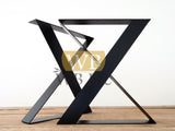 Frame Wide Flat brass aluminium Steel Table Legs Tischbeine pieds de table tafelpoten