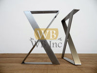Frame Wide Flat brass aluminium Steel Table Legs Tischbeine pieds de table tafelpoten