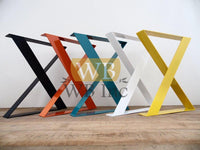 Frame Wide Flat brass aluminium Steel Table Legs Tischbeine pieds de table tafelpoten