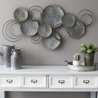 Galvanized Plates Wall Décor