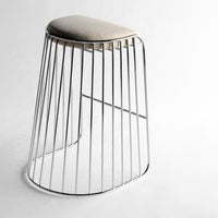 Gold Plated Metal iron Steel Bar Counter Stool Chair Small Medium large tabouret stoel Bride Veil shape
