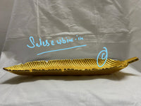 Metal Decorative Banana Leaf shape Tray Bowl