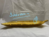 Metal Decorative Banana Leaf shape Tray Bowl