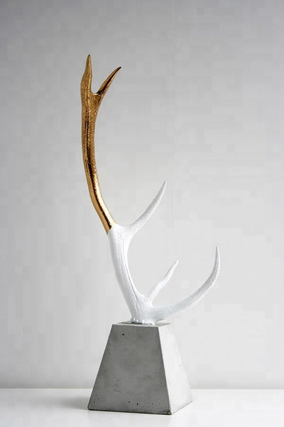 Clear Antlers Sculpture Set