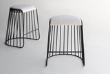 Gold Plated Metal iron Steel Bar Counter Stool Chair Small Medium large tabouret stoel Bride Veil shape