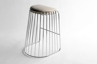 Gold Plated Metal iron Steel Bar Counter Stool Chair Small Medium large tabouret stoel Bride Veil shape