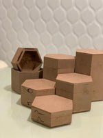 Hexagon Jewellery boxes display stand