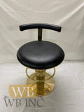 Metal Brass Made Bar stool Polished finish with leather seat gold lot of 4pcs